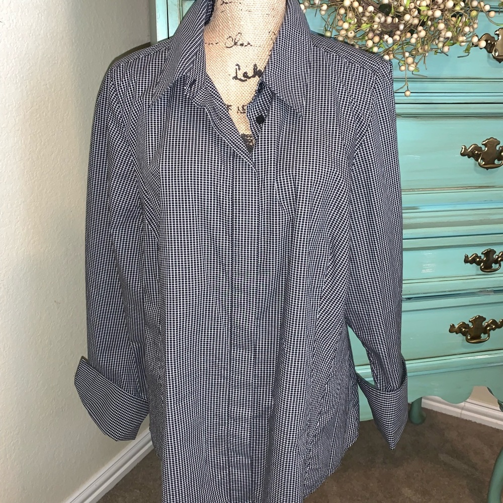 💥 Tailored Gingham print button down